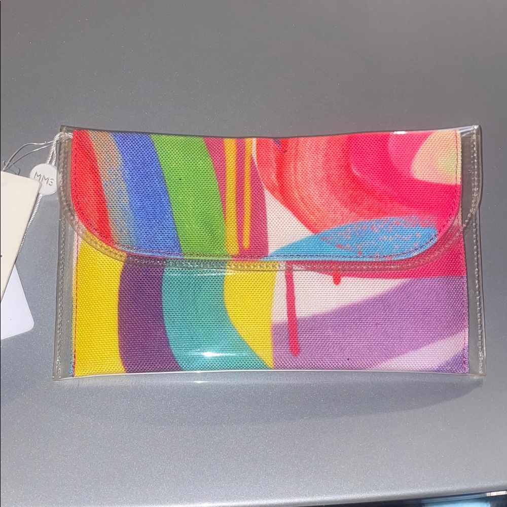 Colorful Abstract Women's Clutch MMS NWT art to wear